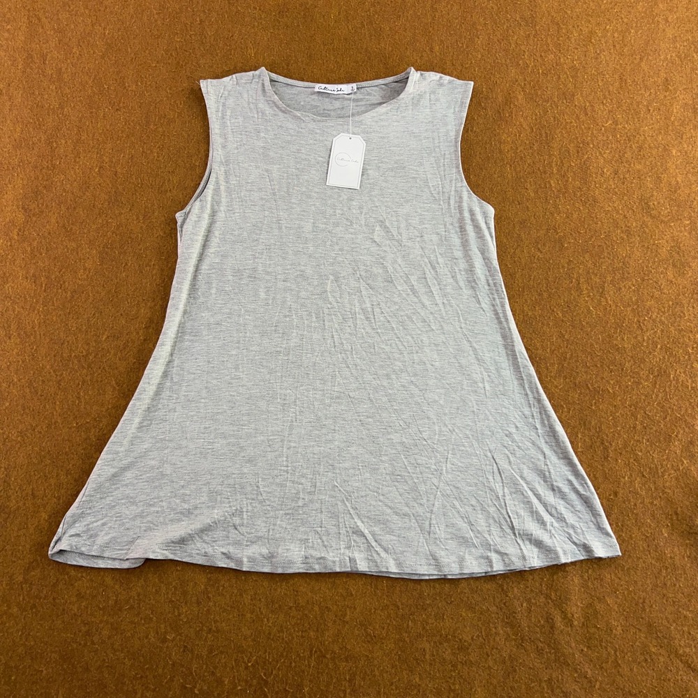 Culture Code Womens Small Gray Sleeveless A-Line Flowy Tank Top NWT